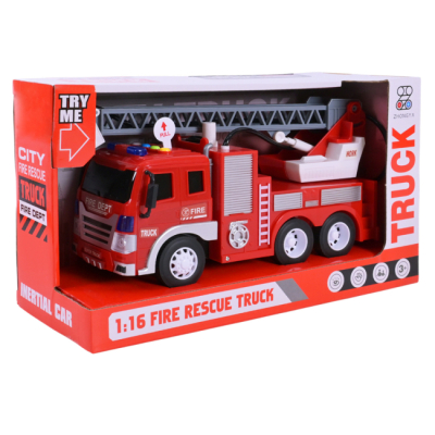 Транспорт і спецтехніка - Автомодель Країна Іграшок Пожежна машина з драбиною (ZY228A)#5