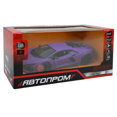 Автомодели - Автомодель Автопром Lamborghini Revuelto фиолетовая 1:24 (68200A(P))#5
