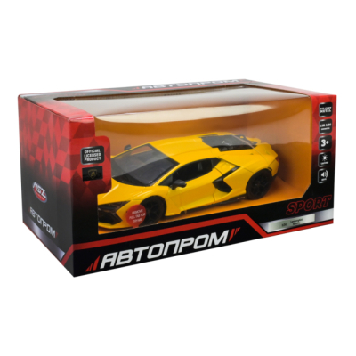 Автомодели - Автомодель Автопром Lamborghini Revuelto желтая 1:24 (68200A(Y))#6