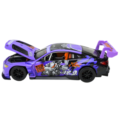 Автомодели - Автомодель Автопром BMW M4 GT3 фиолетовая (68296A(P))#5