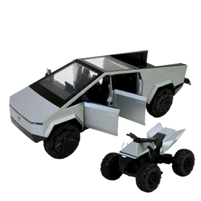 Автомодели - Автомодель Автопром Tesla pickups серая (AP7726/1)#2