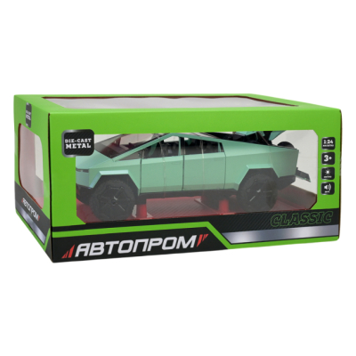 Автомодели - Автомодель Автопром Tesla pickups зеленая (AP7726/3)#7