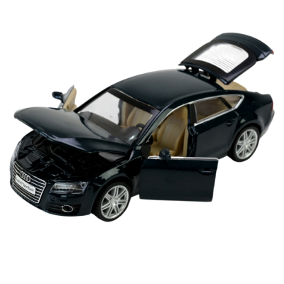 Автомодели - Автомодель Автопром Audi A7 Sportbac черная (68319/2)#4