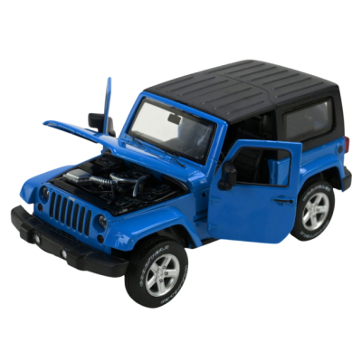 Автомодели - Автомодель Автопром Jeep Wrangler синяя (68331/1)#4