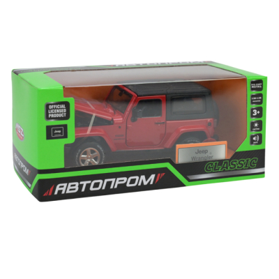 Автомоделі - Автомодель Автопром Jeep Wrangler червона (68331/2)#5
