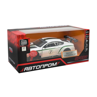 Автомодели - Автомодель Автопром Bentley Continental GT 3 белая (68353/1)#6