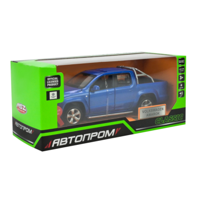 Автомодели - Автомодель Автопром Volkswagen Amarok синяя (68365/2)#7