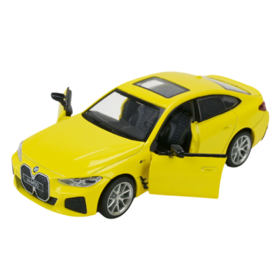 Автомодели - Автомодель Автопром BMW i4 M50 желтая (68720/1)#4