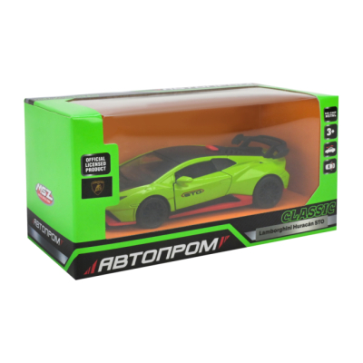 Автомодели - Автомодель Автопром Lamborghini Huracan STO зеленая (10009/1)#5