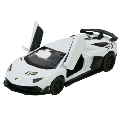Автомодели - Автомодель Автопром Lamborghini Aventador SVJ белая (4338/2)#3