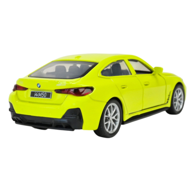 Автомодели - Автомодель Автопром BMW I4 M50 желтая (4378/1)#3