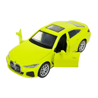Автомодели - Автомодель Автопром BMW I4 M50 желтая (4378/1)#4