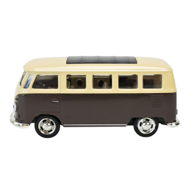 Автомодели - Автомодель Автопром Volkswagen T1 коричнево-бежевая (4387/2)#2