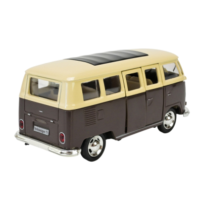 Автомодели - Автомодель Автопром Volkswagen T1 коричнево-бежевая (4387/2)#3