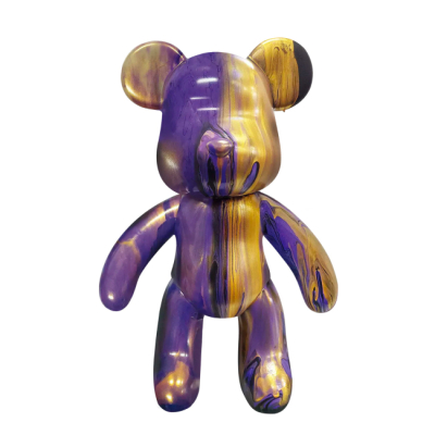 Наборы для творчества - Набор для творчества Pour Palz Флюид Арт Медвежонок Полуночное золото (GS-G25029)#2