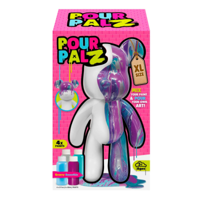 Наборы для творчества - Набор для творчества Pour Palz Флюид Арт Медвежонок XL Крутой Смузи (GS-G26321)#2