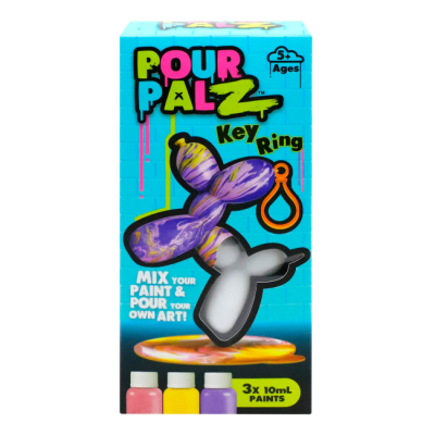 Наборы для творчества - Набор для творчества Pour Palz Флюид Арт Брелок Balloon Dog голубой ((GS-G18194/3)#3
