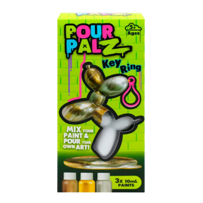 Наборы для творчества - Набор для творчества Pour Palz Флюид Арт Брелок Balloon Dog зелёный (GS-G18194/4)#3