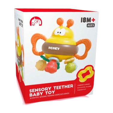 Погремушки, прорезыватели - Погремушка-прорезыватель Qunxing toys Веселая пчелка (688-35)#2