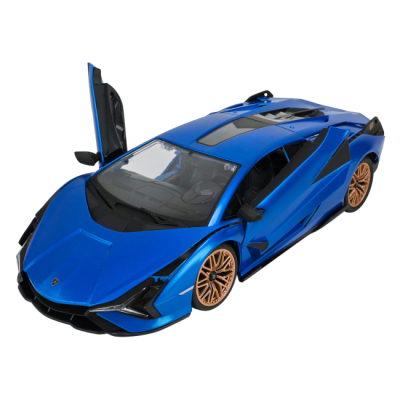Радиоуправляемые модели - Автомодель Країна Іграшок Lamborghini Sian FKP37 синяя на радиоуправлении 1:16 (PM1407)#4