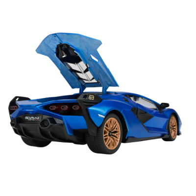 Радиоуправляемые модели - Автомодель Країна Іграшок Lamborghini Sian FKP37 синяя на радиоуправлении 1:16 (PM1407)#5