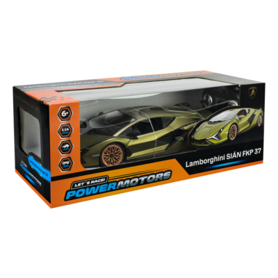 Радіокеровані моделі - Автомодель Країна Іграшок Lamborghini Sian FKP37 зелена на радіокеруванні 1:16 (PM1407GREEN)#6