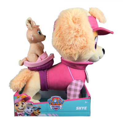 М'які тварини - М'яка іграшка Paw Patrol Цуценя Скай з улюбленцем 30 см (SM47401/7700)#5