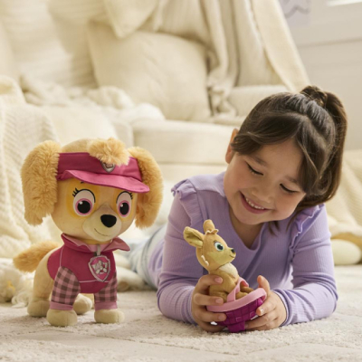 М'які тварини - М'яка іграшка Paw Patrol Цуценя Скай з улюбленцем 30 см (SM47401/7700)#6