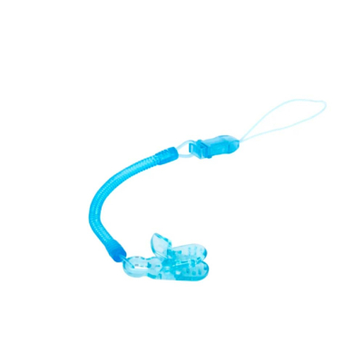 Товари для догляду - Ланцюжок для пустушки Baby Team Блакитна спіраль (3390/2) (3335/2)#2