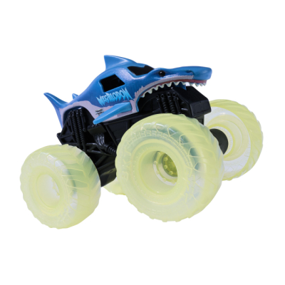 Автомоделі - Автомодель Monster Jam Megalodon блакитна з білими колесами 1:43 (6071190/1)#4