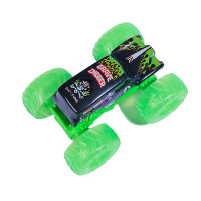Автомоделі - Автомодель Monster Jam Grave Digger чорна з зеленими колесами 1:43 (6071190/2)#3