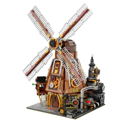 Конструкторы с уникальными деталями - Конструктор Pantasy Original Steampunk Мастерская ветряных мельниц 2450 элементов (85026)#2