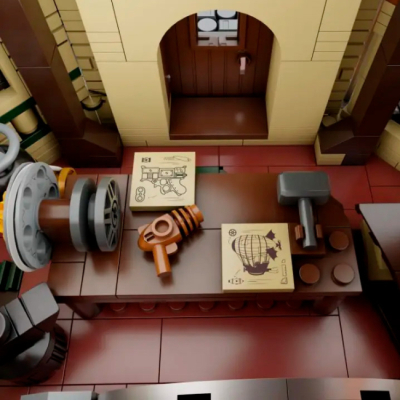 Конструкторы с уникальными деталями - Конструктор Pantasy Original Steampunk Мастерская ветряных мельниц 2450 элементов (85026)#4