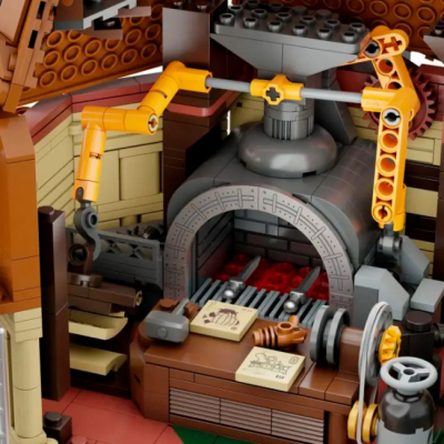 Конструкторы с уникальными деталями - Конструктор Pantasy Original Steampunk Мастерская ветряных мельниц 2450 элементов (85026)#5