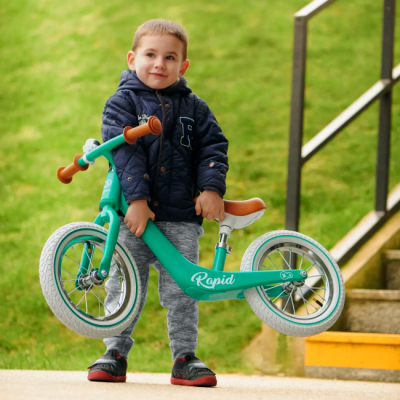 Беговелы - Беговел Kinderkraft Rapid зеленый (KKRRAPIGRE0000)#8