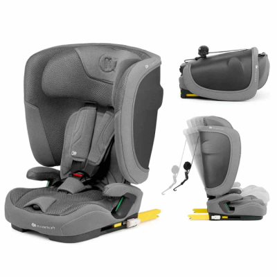 Автокрісла й аксесуари - Автокрісло Kinderkraft Fix2Go i-Size Grey (KCFI2GO0GRY0000)#2