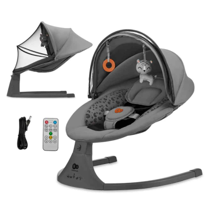 Крісла-качалки - Крісло-гойдалка Kinderkraft Lumi 2 Dark Grey (KBLUMI02DGR0000)#3