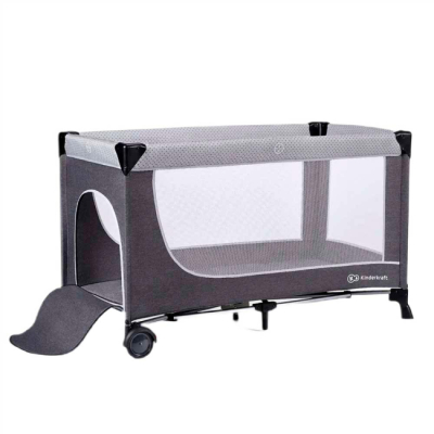Манежи - Кровать-манеж с пеленатором Kinderkraft Leody Grey (KCLEOD00GRY00AC)#2