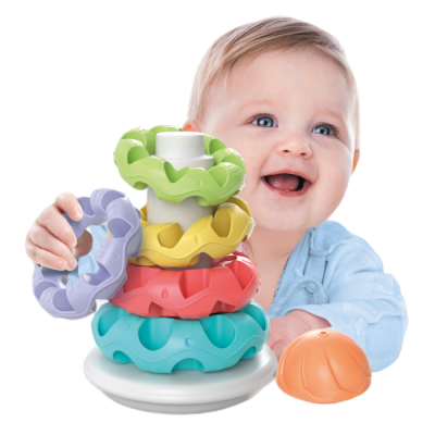 Розвивальні іграшки - Розвивальна іграшка Clementoni Пірамідка з кільцями (8005125171033)#4