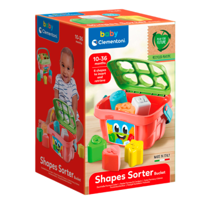Розвивальні іграшки - Сортер Clementoni Відро з фігурками (8005125171064)#3
