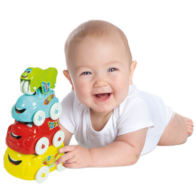 Розвивальні іграшки - Пірамідка Clementoni Веселі машинки (8005125171118)#4