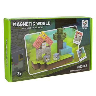 Магнітні конструктори - Магнітний конструктор Країна Іграшок 62 деталі (Z011A)#2