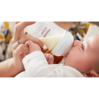 Товари для догляду - Пляшечка для годування Avent Natural Природний потік (SCY903/01)#2