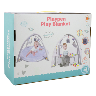 Развивающие коврики - Развивающий коврик Країна Іграшок Коврик-манеж Слоненок (BY-A202)#5