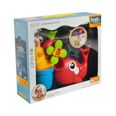 Игрушки для ванны - Игрушка для ванны Країна Іграшок Улитка в горшке оранжево-зеленая (2610/1)#3