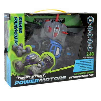 Радиоуправляемые модели - Машинка на радиоуправлении Країна Іграшок Power motors черно-синяя (PM3407/2)#4
