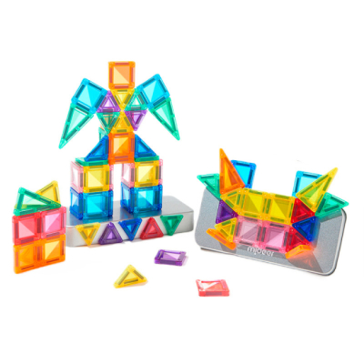 Магнитные конструкторы - Магнитный конструктор Mideer Magnetic tiles mini 42 элемента (MD1665)#2