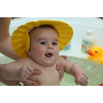 Товари для догляду - Козирок для миття голови Lindo жовтий (4890210015644)#2