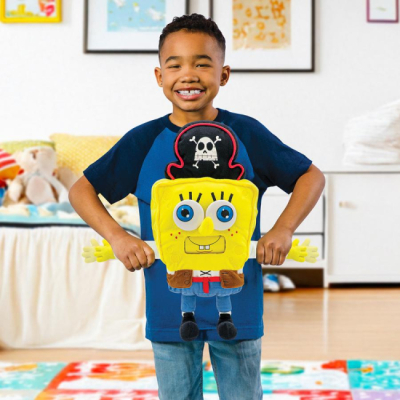 Персонажи мультфильмов - Мягкая игрушка Funrise Губка Боб-веселый чудак (FR71161)#3