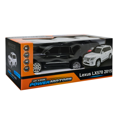 Радиоуправляемые модели - Автомодель Країна Іграшок Lexus LX570 2015 на радиоуправлении черная 1:24 (PM2406BLACK)#4